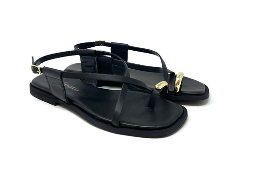 SANDALI BASSI VOLPATO DONNA NERO - ST06 NERO