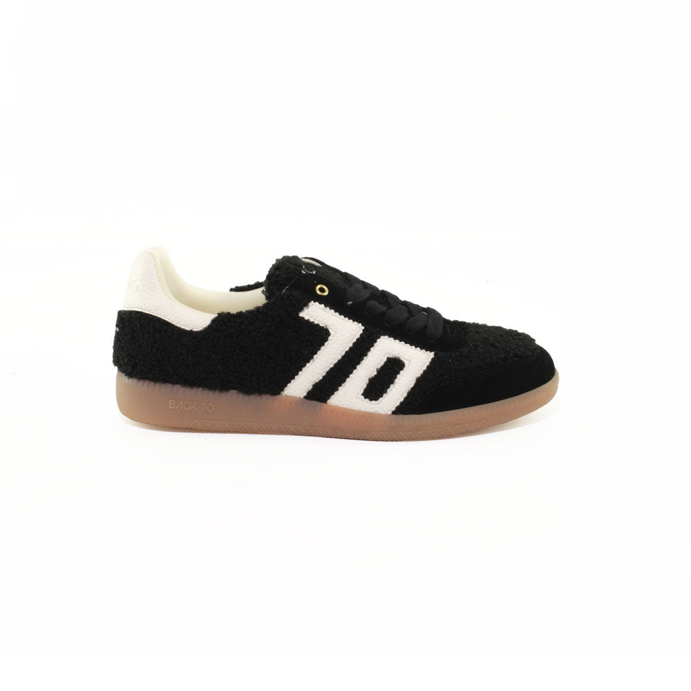 SNEAKERS BACK 70 DONNA NERO - TEDDY NERO