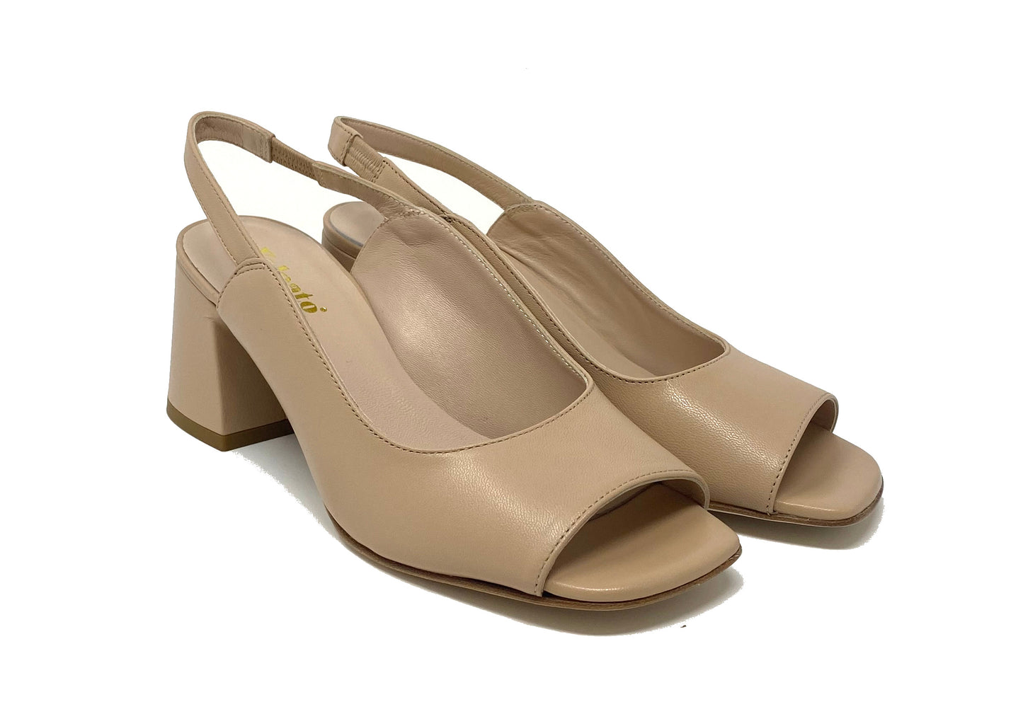 SANDALI CON TACCO VOLPATO DONNA CREMA - U6006 CREAM