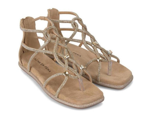 SANDALI BASSI ALMA EN PENA DONNA SABBIA - V2551604 SAND