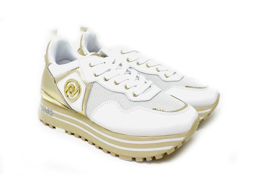 SNEAKERS LIU.JO DONNA BIANCO/ORO - WONDER100BI