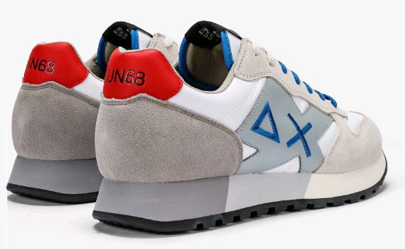 SNEAKERS SUN68 UOMO BIANCO - Z34111 BIAN