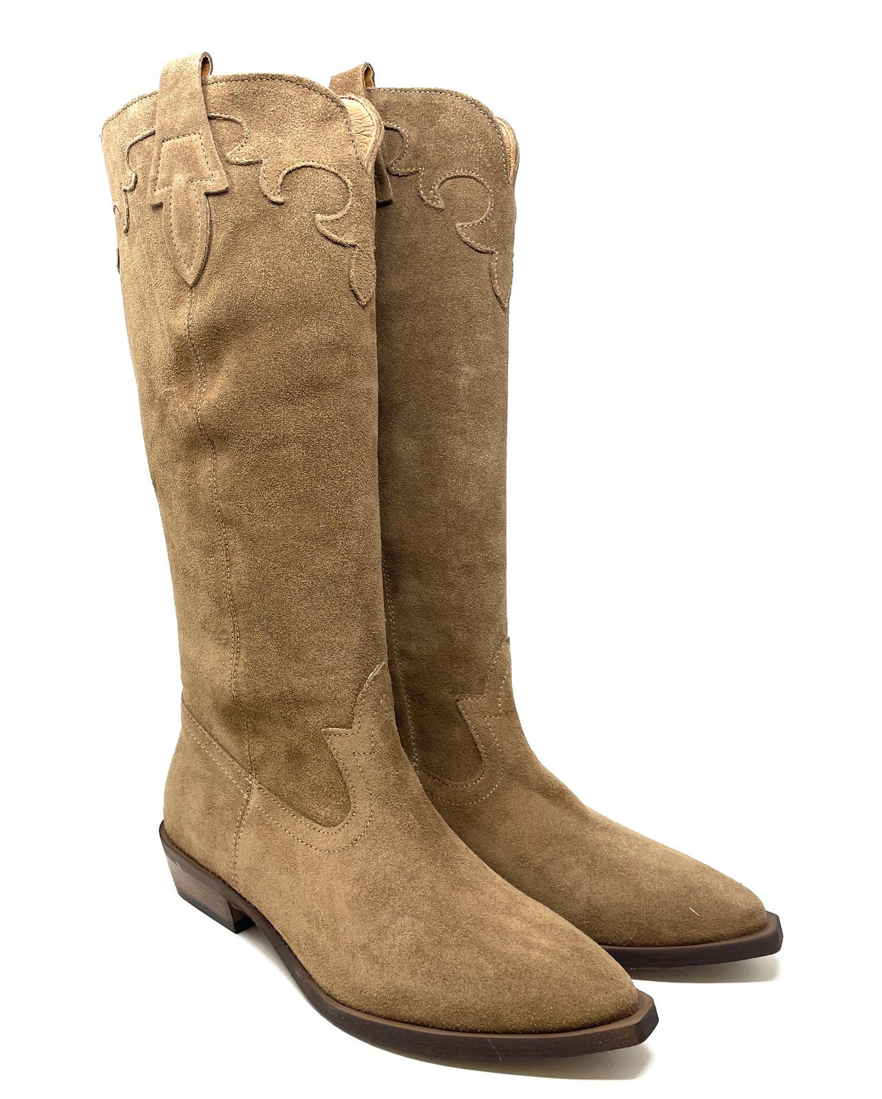 STIVALE VOLPATO DONNA SABBIA - ZEILA13 132