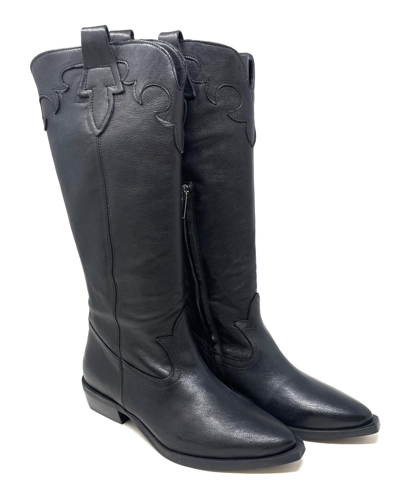 STIVALE VOLPATO DONNA NERO - ZELIA13 NERO