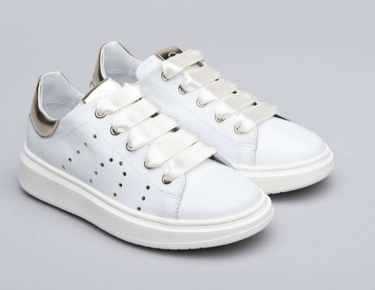 SNEAKERS NERO GIARDINI BAMBINO BIANCO - 31552F 707