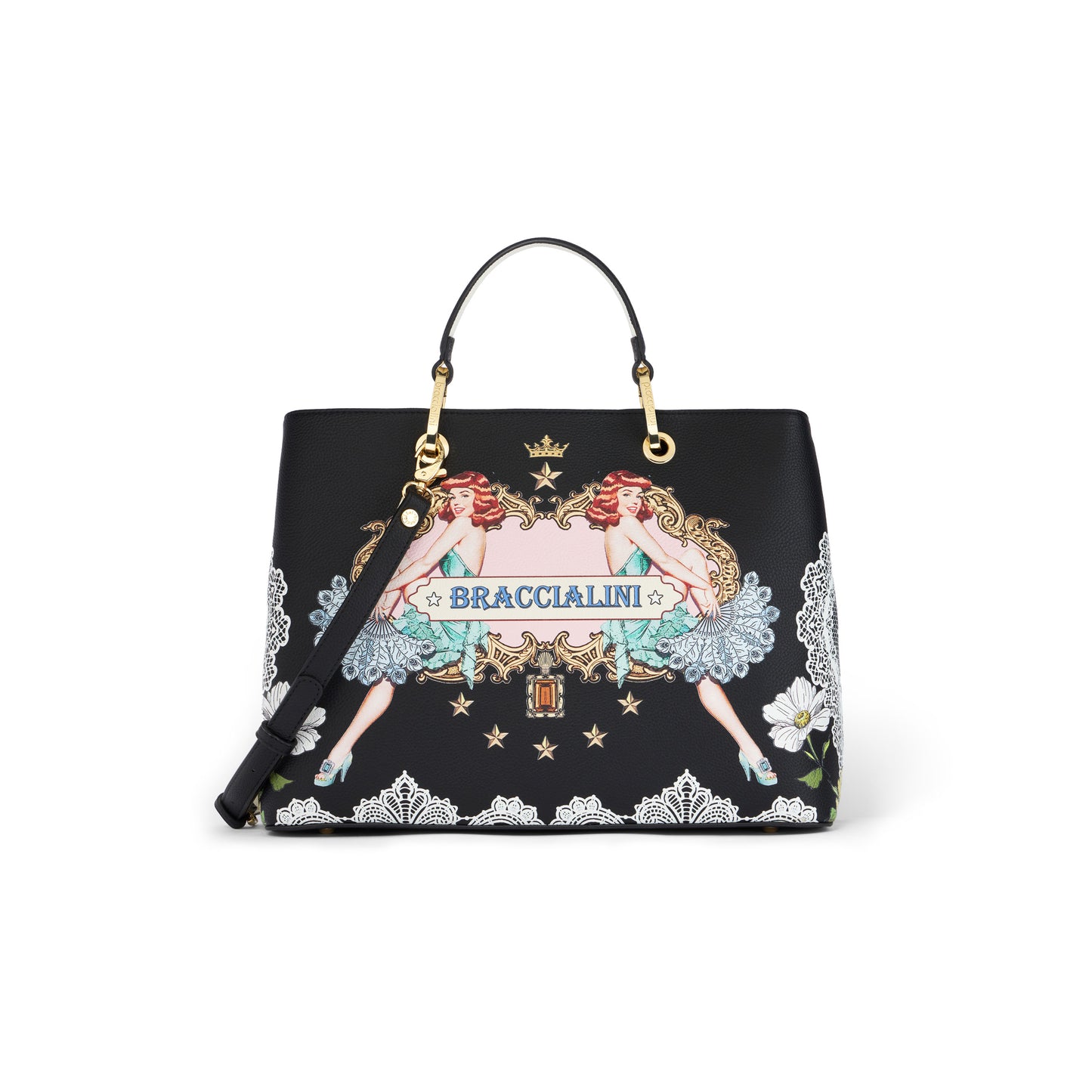 BORSA BRACCIALINI ACCESSORI NERO - B17363NE