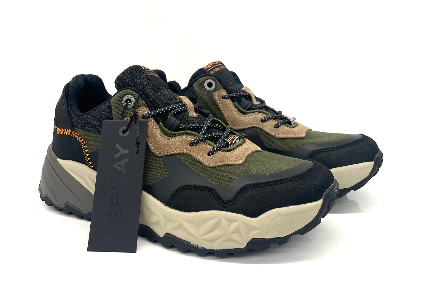 SNEAKERS REPLAY UOMO MILITARE - RS340002TMI